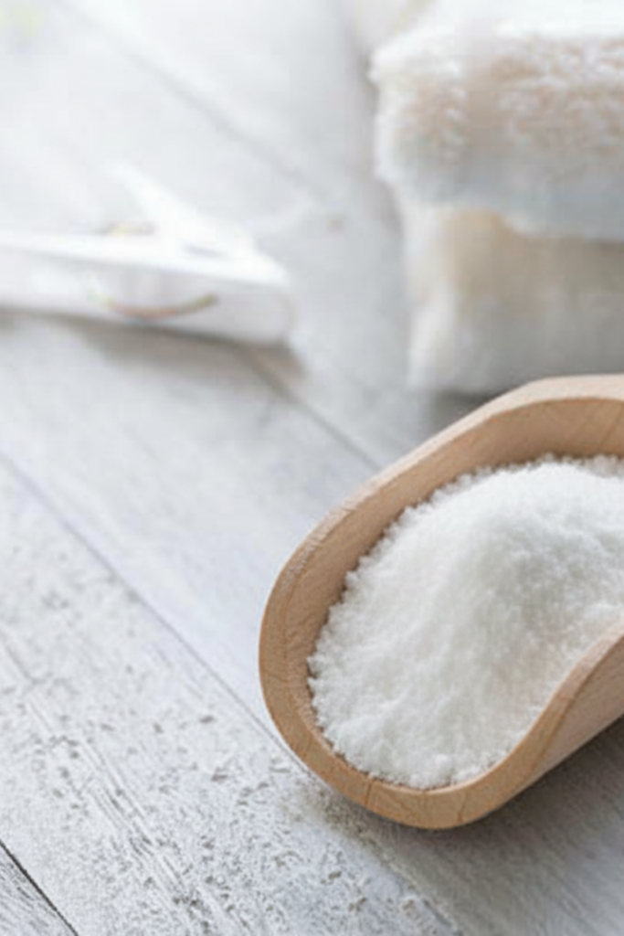 Image illustrates eco friendly laundry detergent.