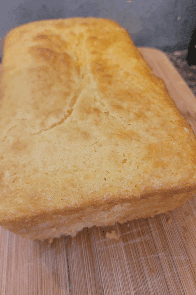 Image illustrates sourdough lemon supreme quick bread.