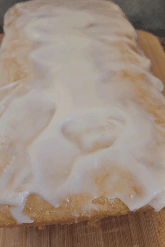 Image illustrates sourdough lemon supreme quick bread.