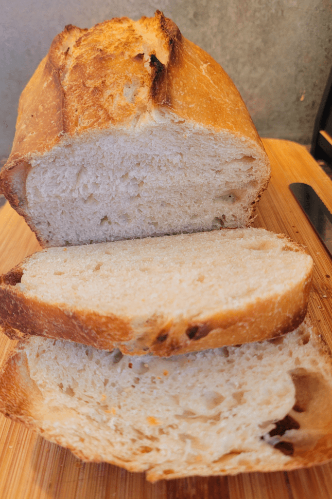 Image illustrates honey sourdough bread.