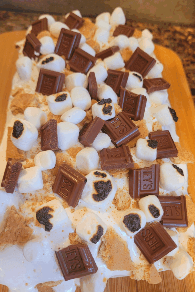 Image illustrates s'mores quick bread.