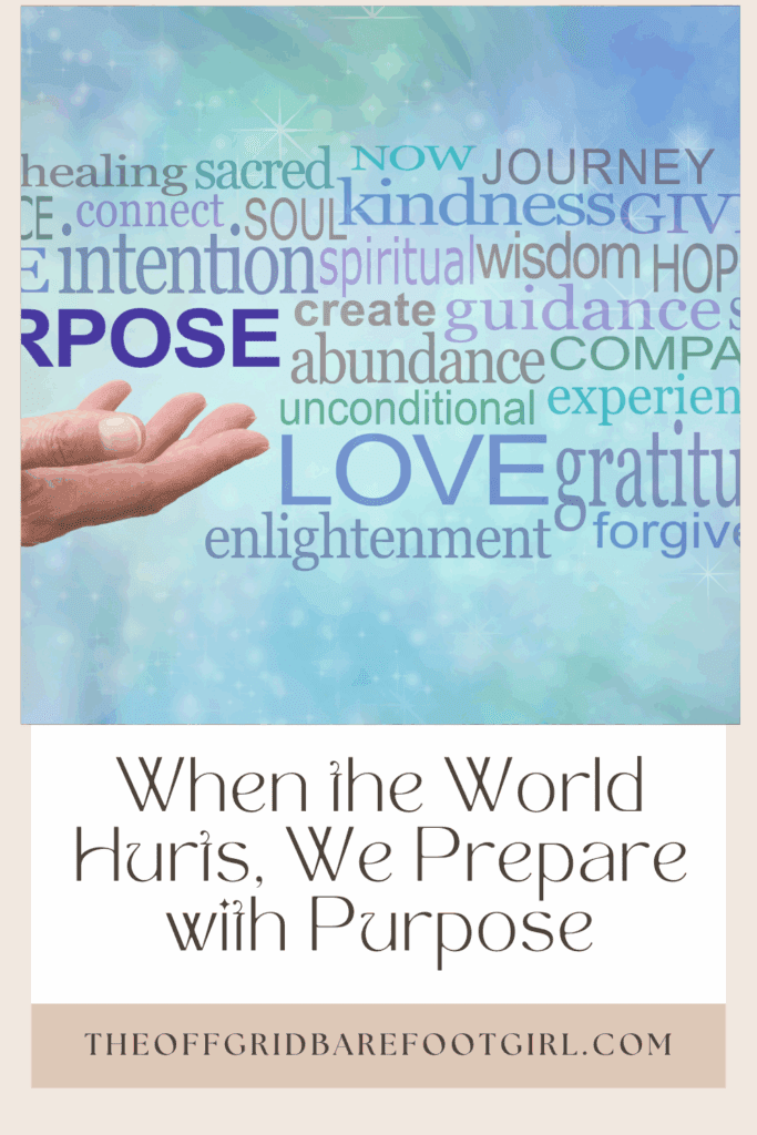 Image illustrates a Pinterest pin of prepare with purpose.