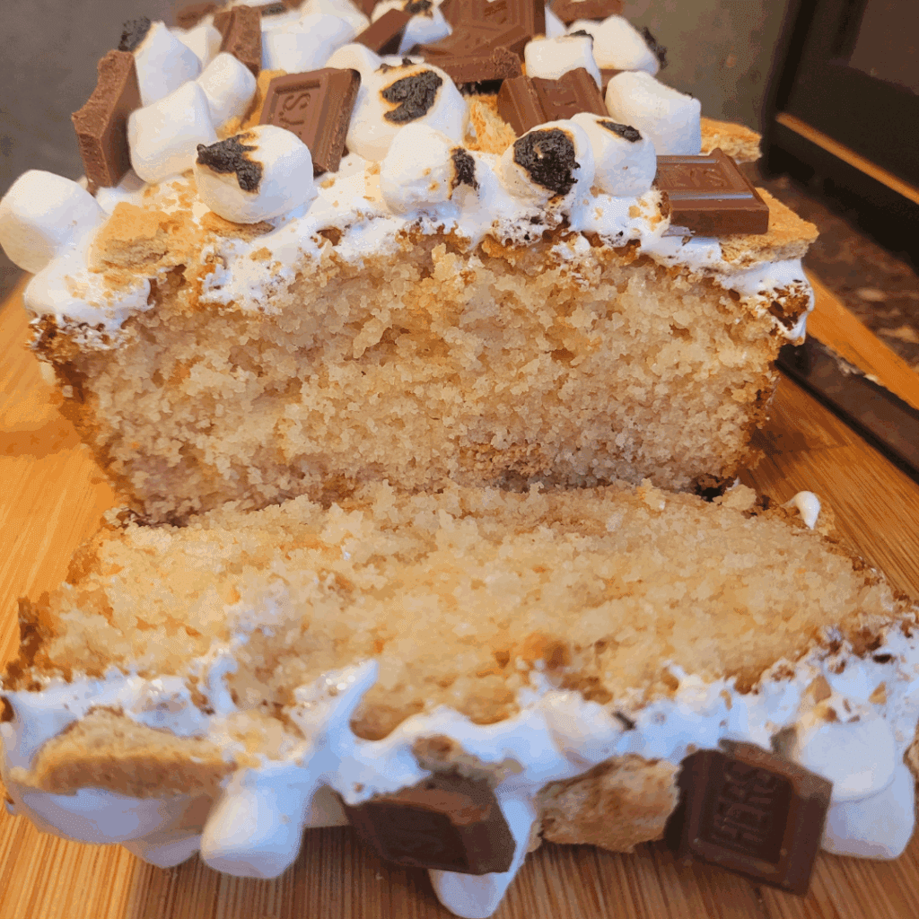Image illustrates s'mores quick bread.