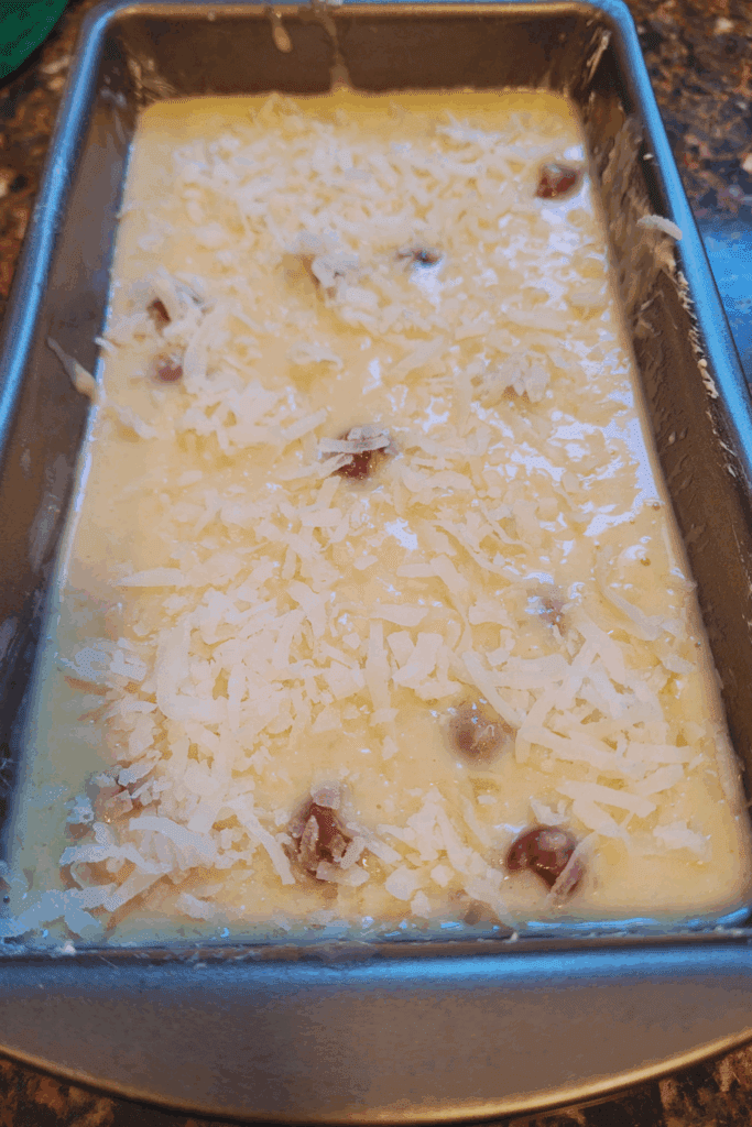 Image illustrates banana quick bread.