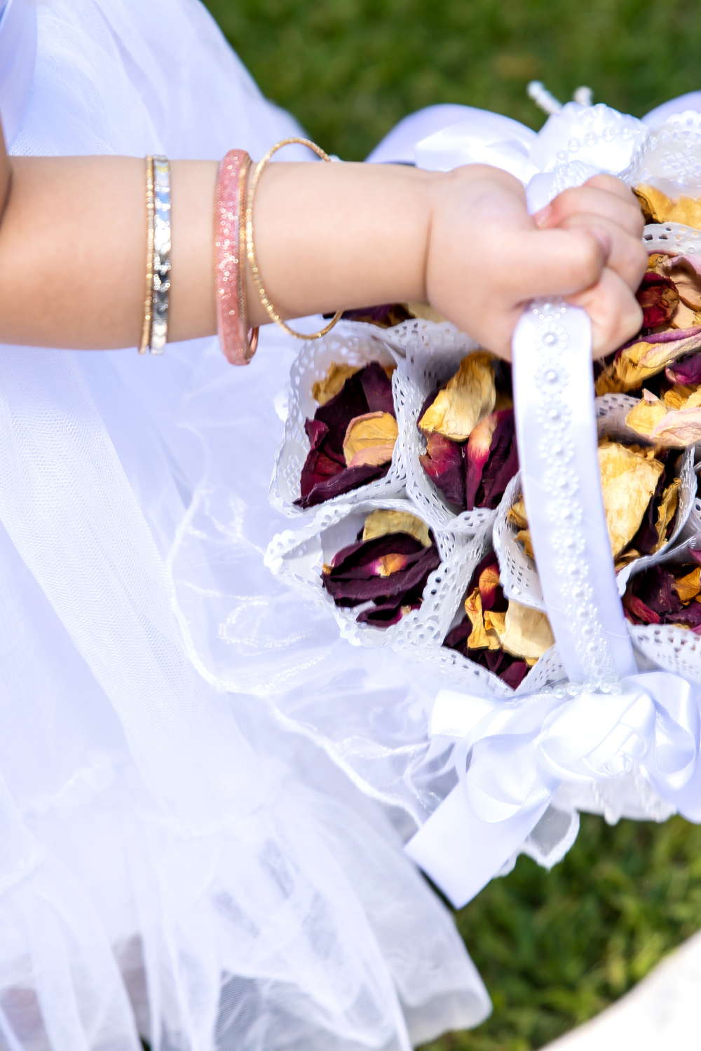 Image illustrates rose petals for rose petal wedding confetti.