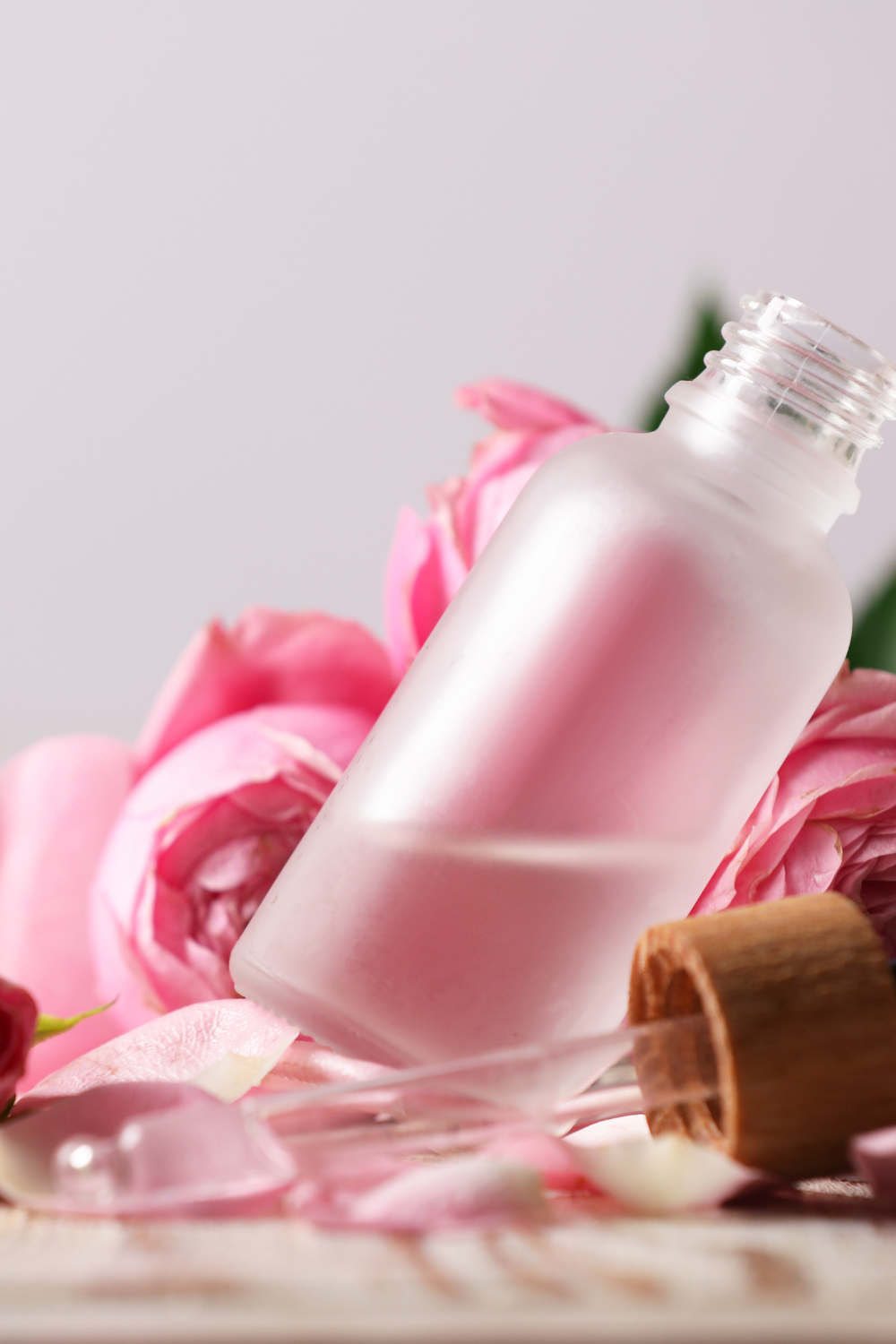 Image illustrates rose petals for rosewater.