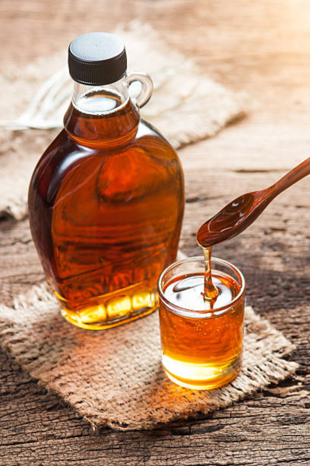 Image illustrates maple syrup demonstrating can maple syrup go bad?