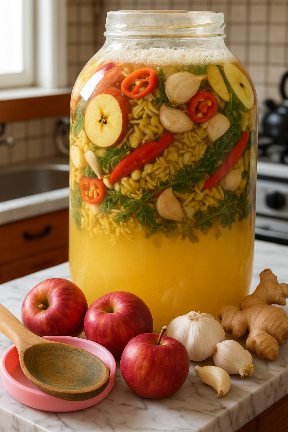 Image illustrates fire cider.