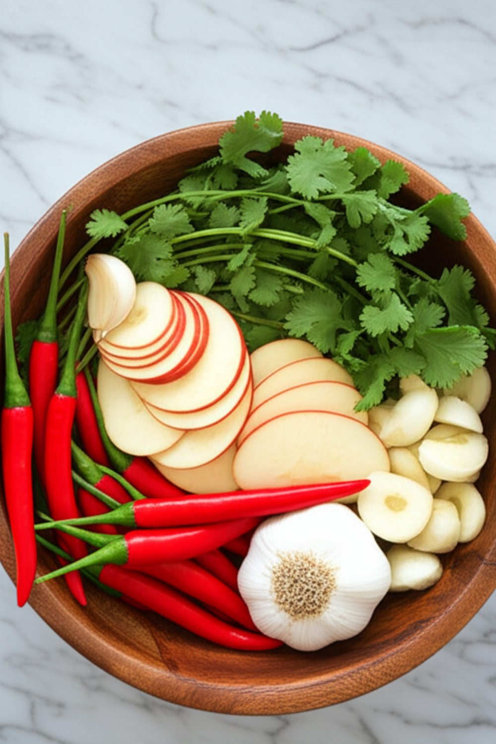 Image illustrates fire cider ingredients.