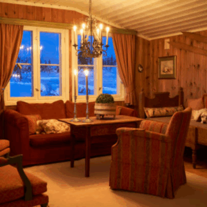 Image illustrates ideas for rustic living room.