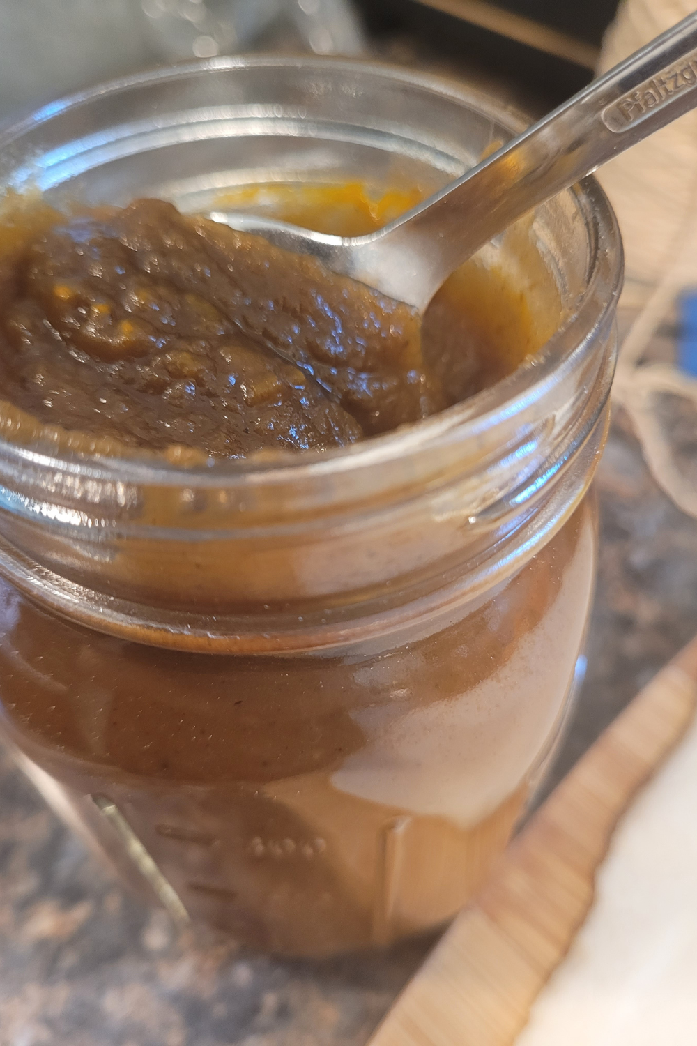 Image illustrates pumpkin butter.