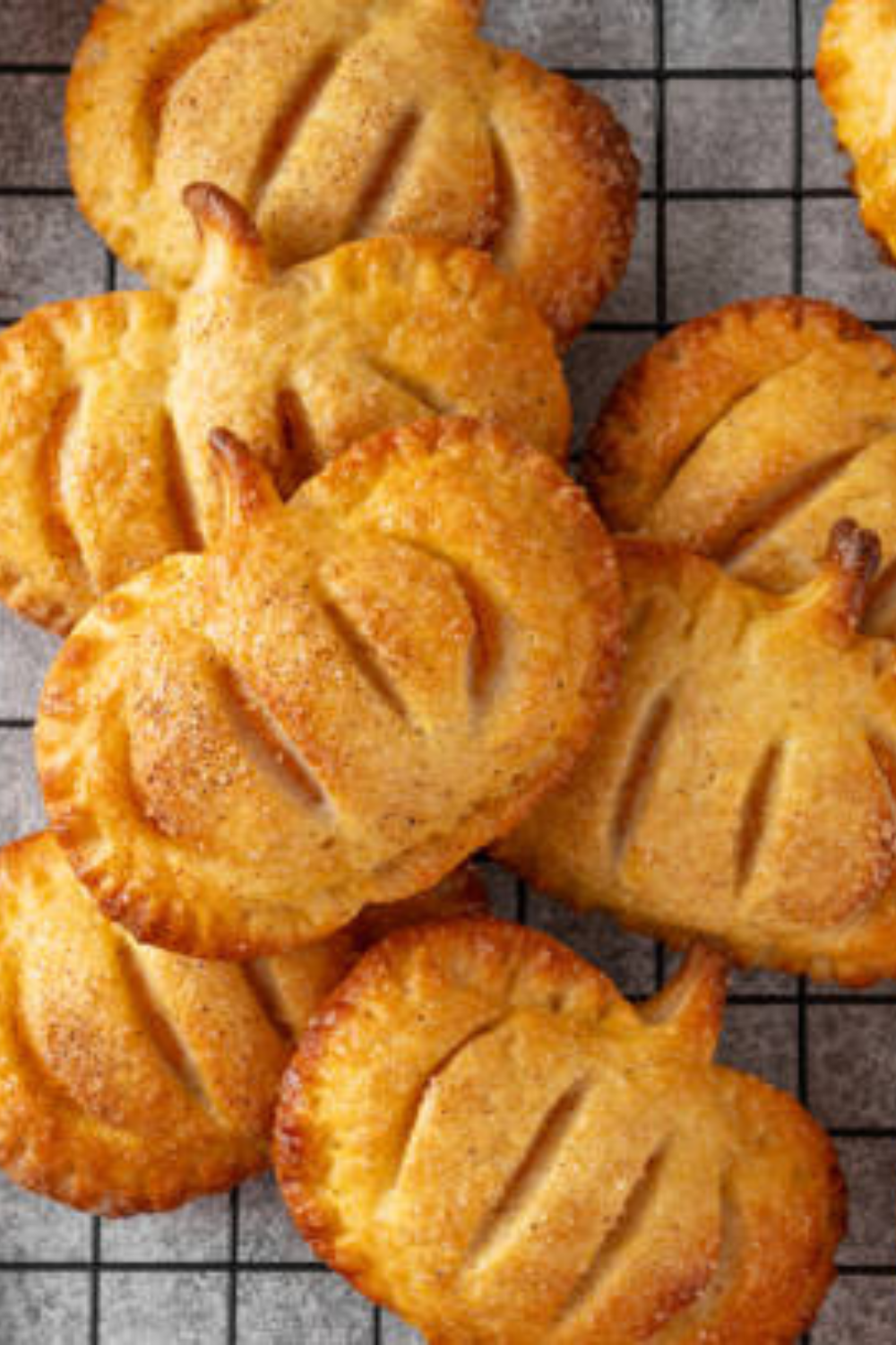 Image illustrates pumpkin hand pies.