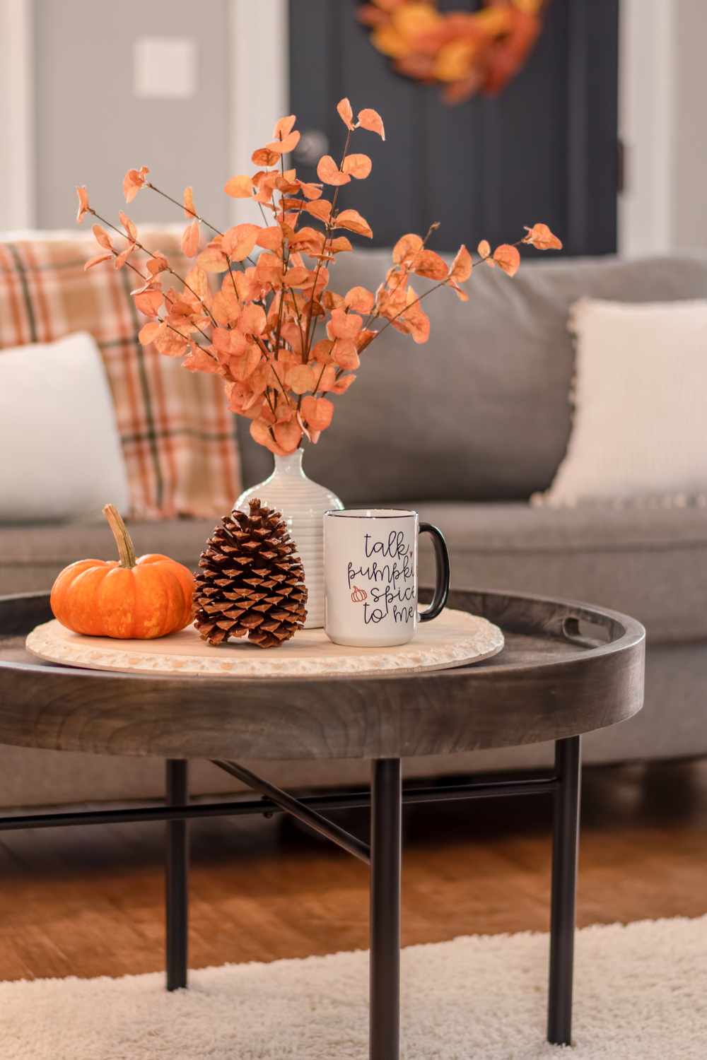 Image illustrates a table for ideas for rustic living room.