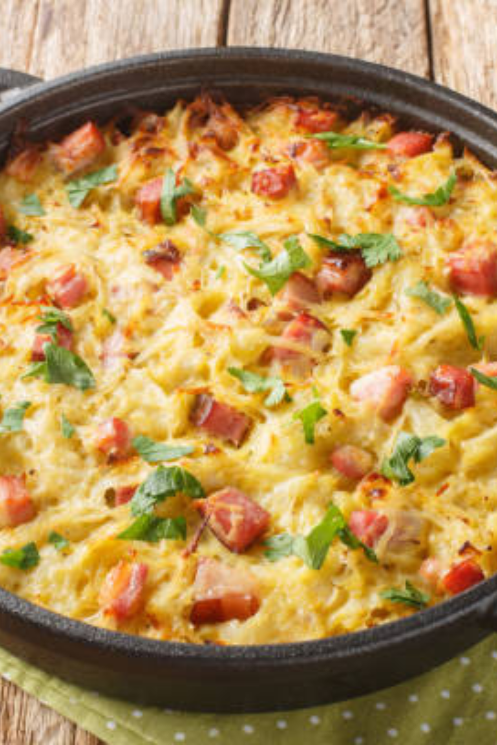 Image illustrates hash potato casserole.
