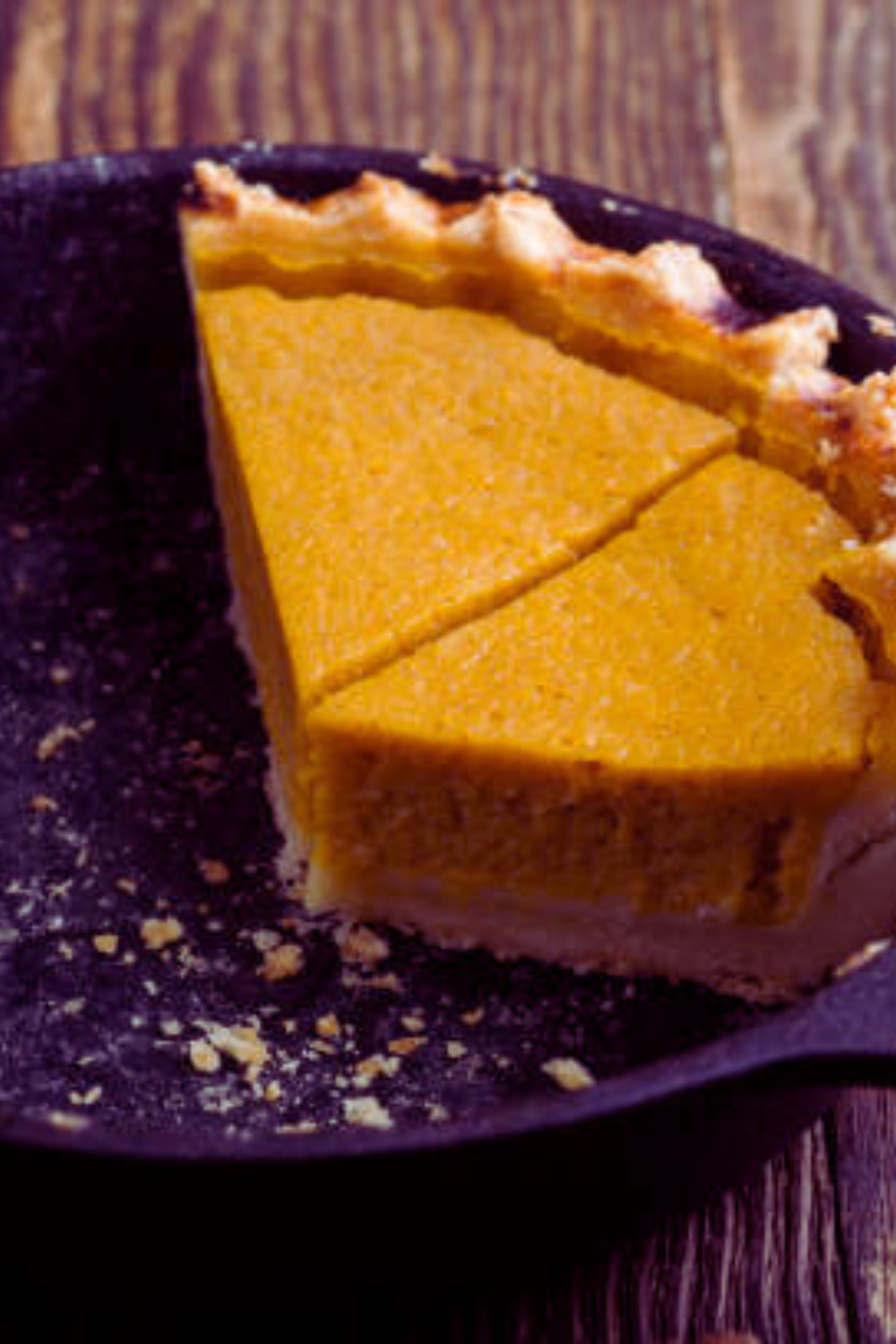 Image illustrates a pumpkin pie for a recipe for Libby's pumpkin pie.