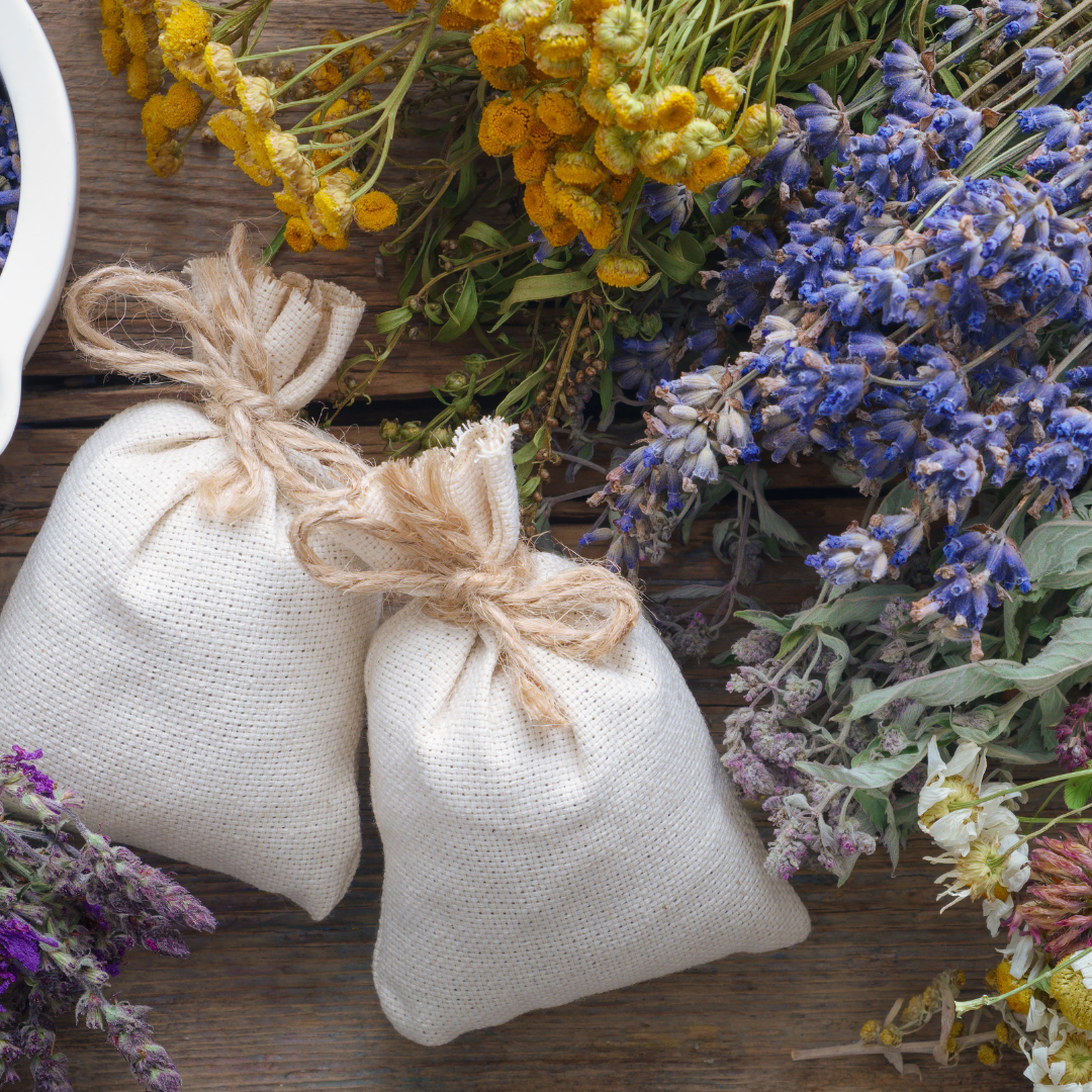 Image illustrates handmade gifts and crafts.