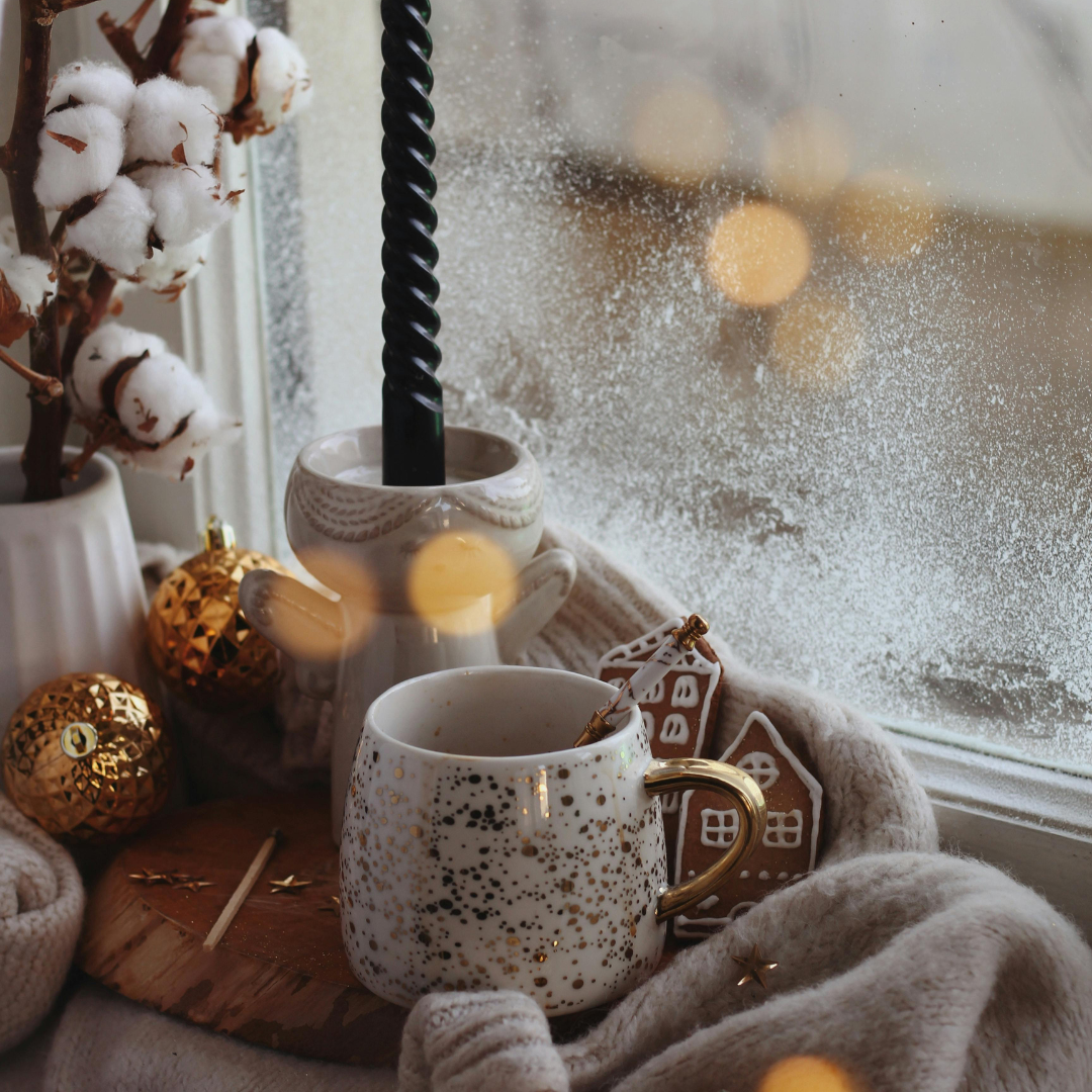 Image illustrates a cozy holiday season.