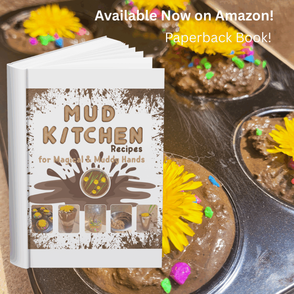 Image illustrates Mud Kitchen Recipes book by The Off Grid Barefoot Girl.