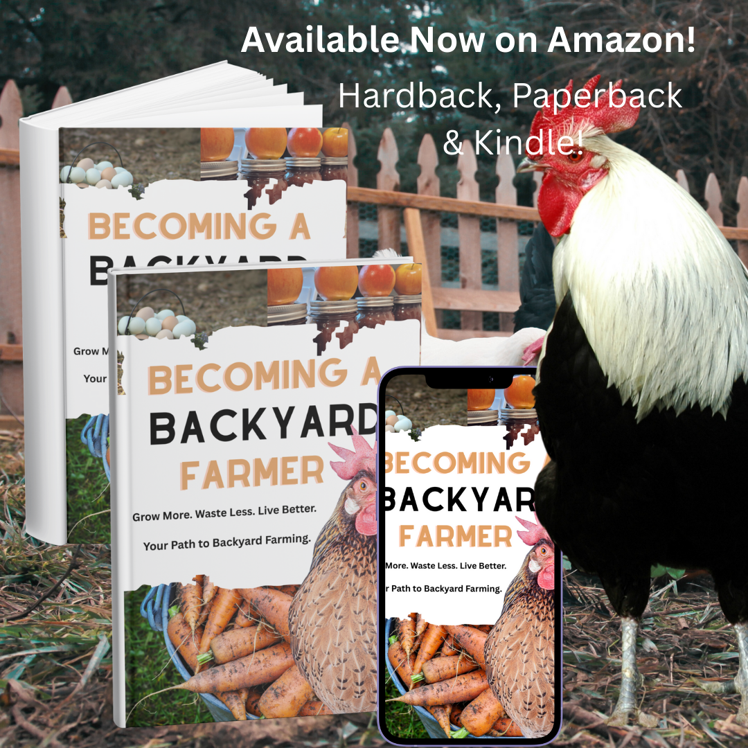 Becoming a Backyard Farmer book by The Off Grid Barefoot Girl.