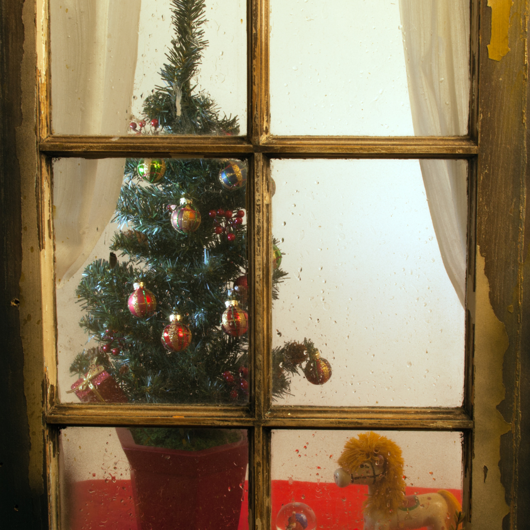 Image illustrates an old-fashioned holiday academy.