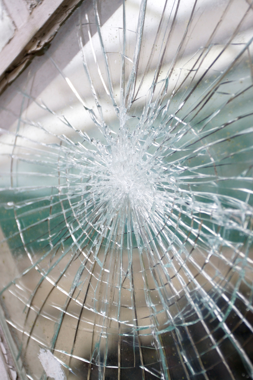 Image illustrates security film to reinforce windows to criminal-proof your home.