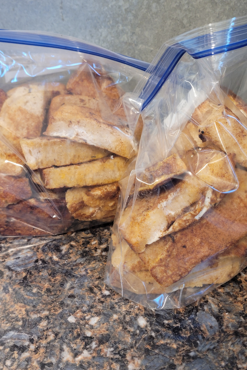 Image illustrates homemade French toast sticks.