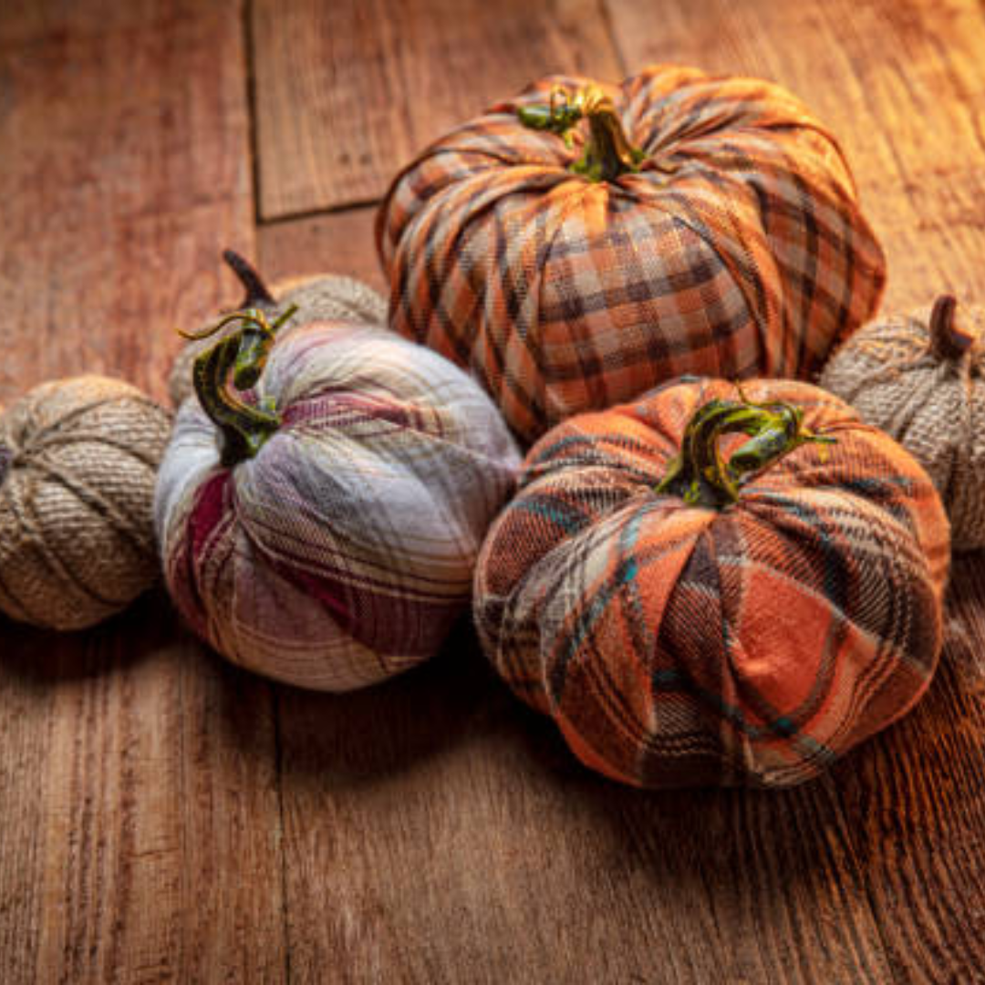 How to Make Cozy Plaid Fabric Pumpkins for Rustic Fall Decor
