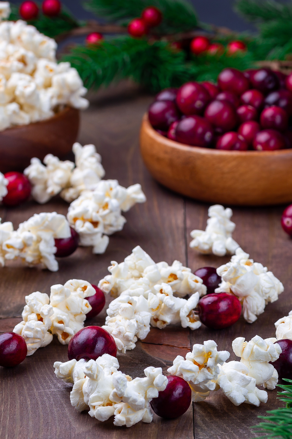 Image illustrates popcorn garland for how to make popcorn garland.