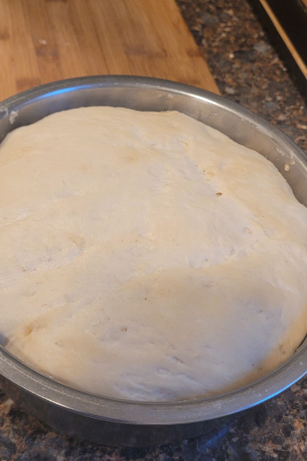 Image illustrates dough for sourdough sandwich bread.