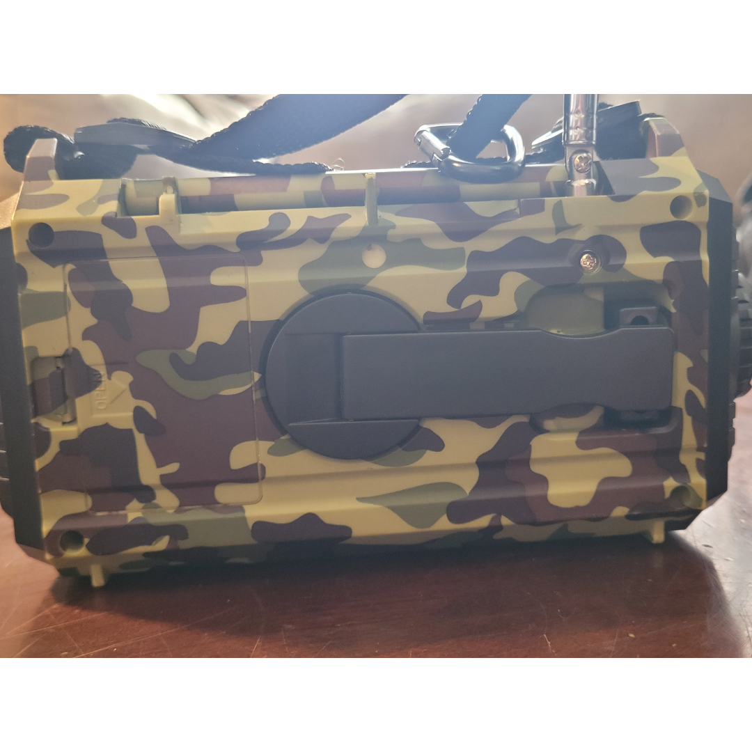 Image illustrates hand crank radios.