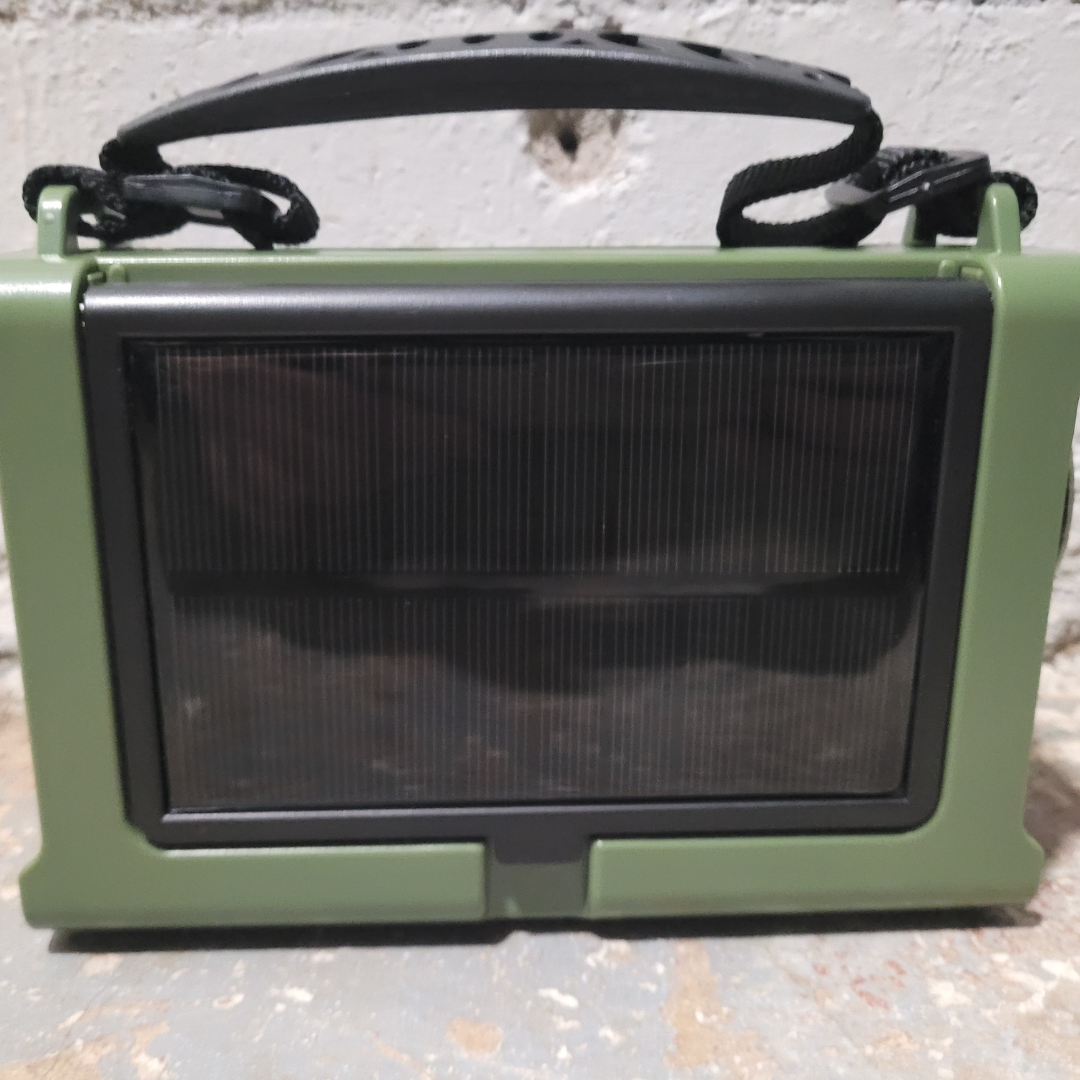 Image illustrates hand crank radios.