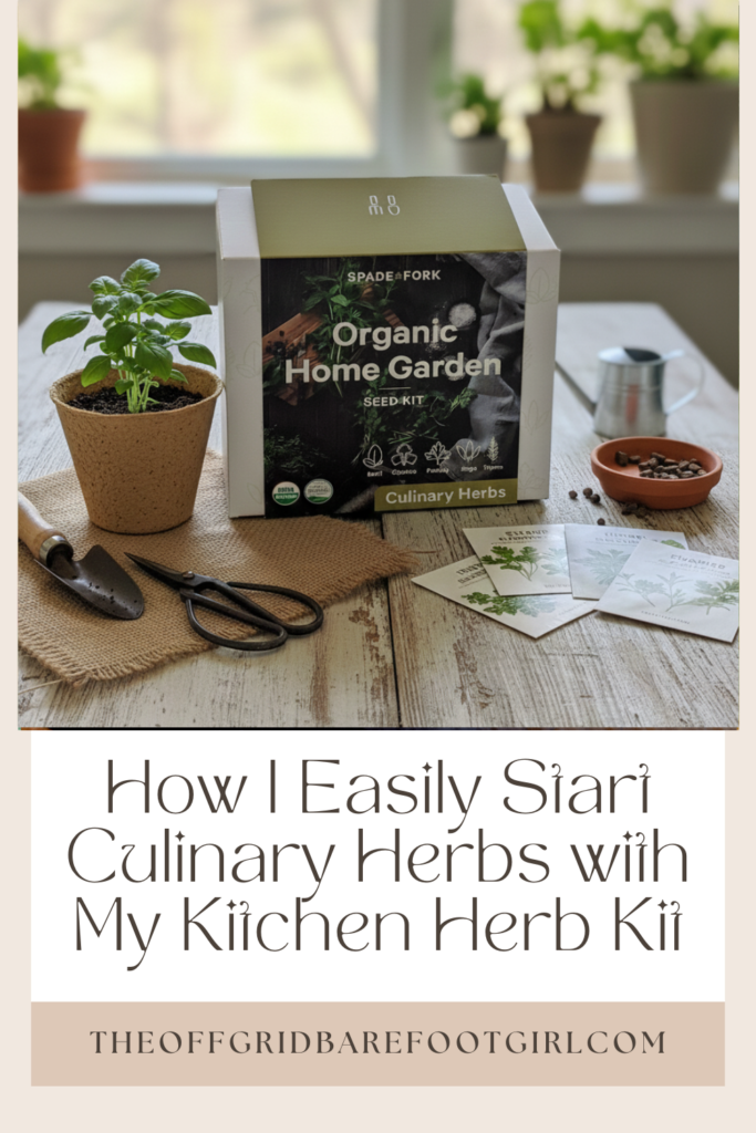 Image illustrates a kitchen herb kit.