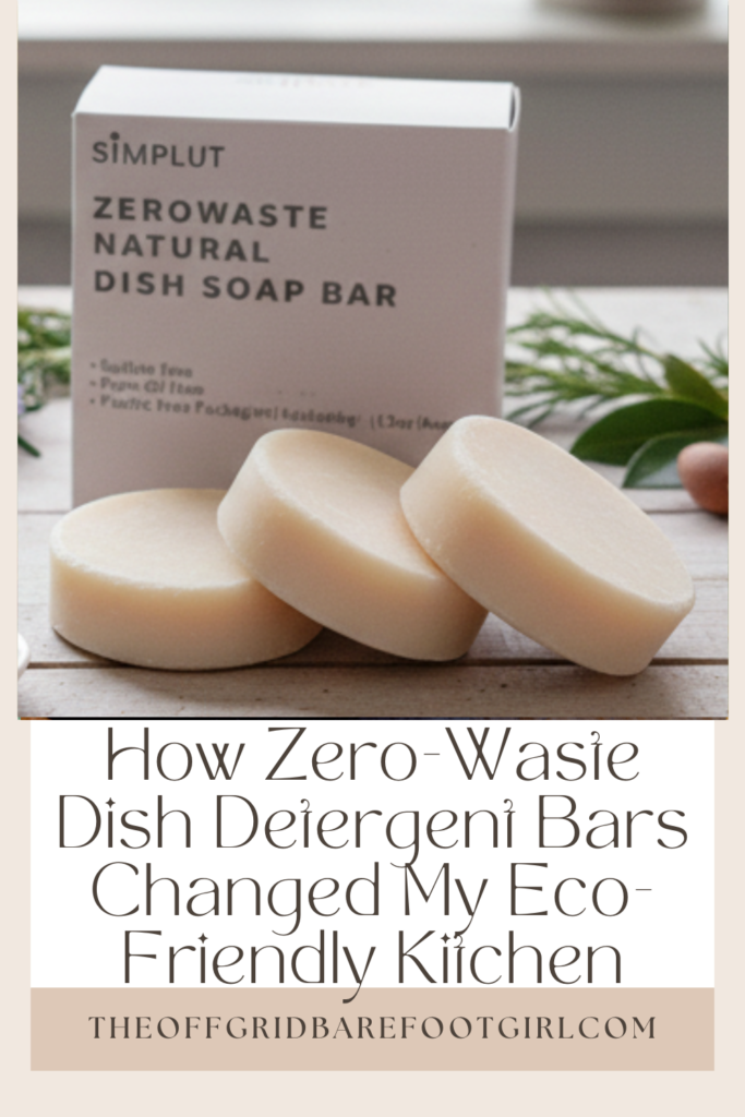 Image illustrates zero-waste dish detergent bars.