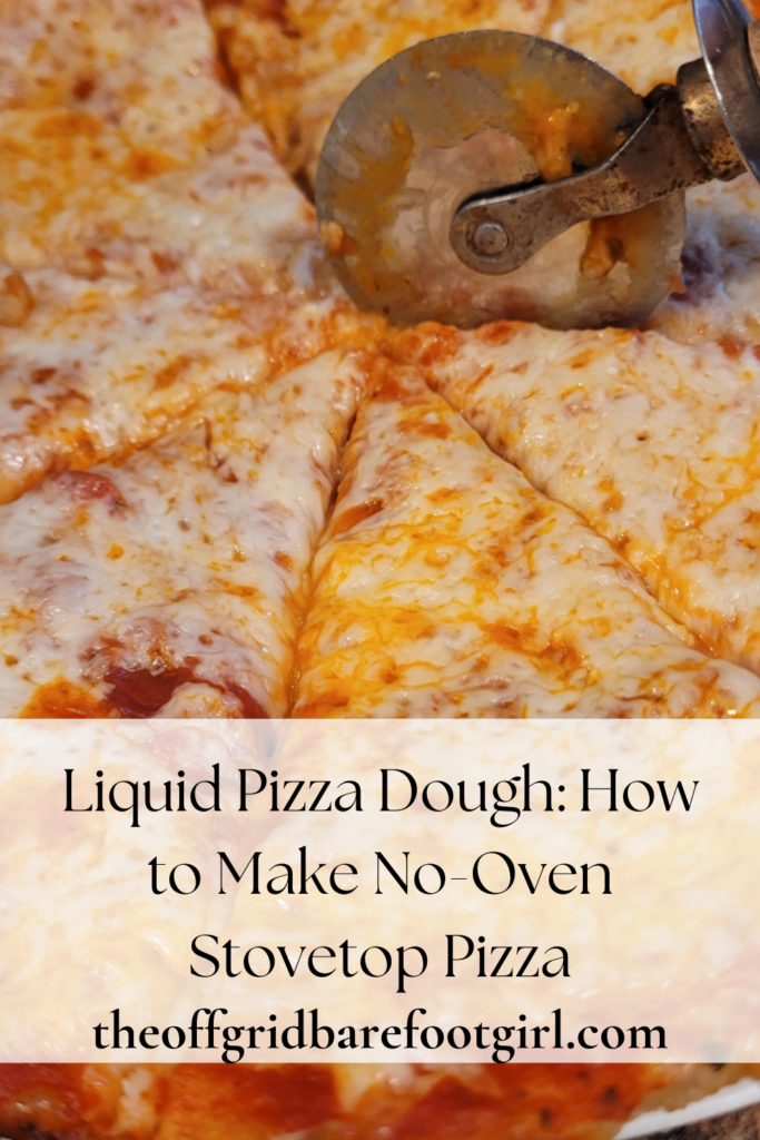 Image illustrates liquid pizza dough.