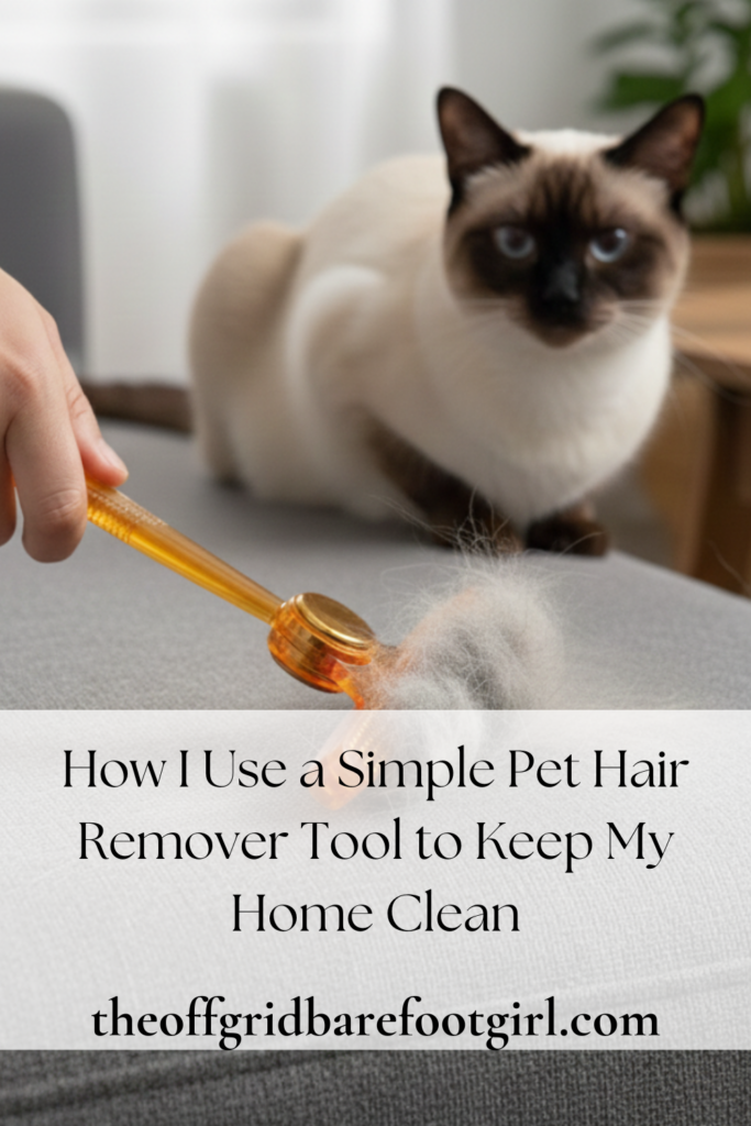 Image illustrates a pet hair remover.