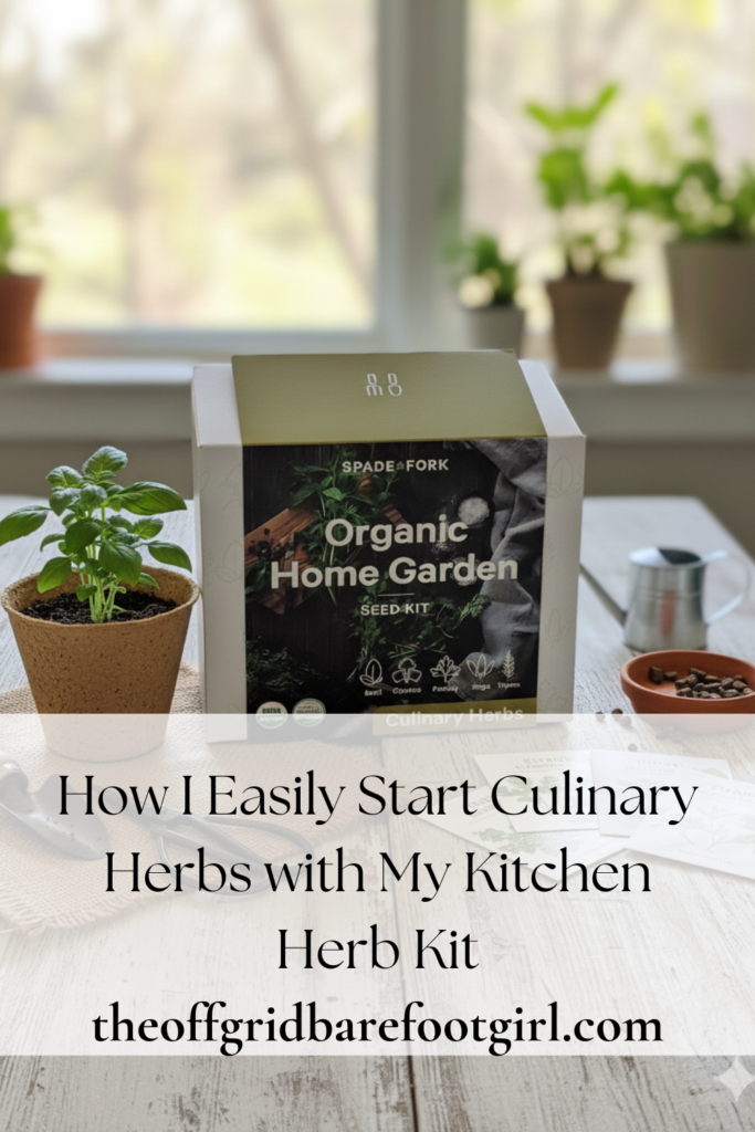 Image illustrates a kitchen herb kit.