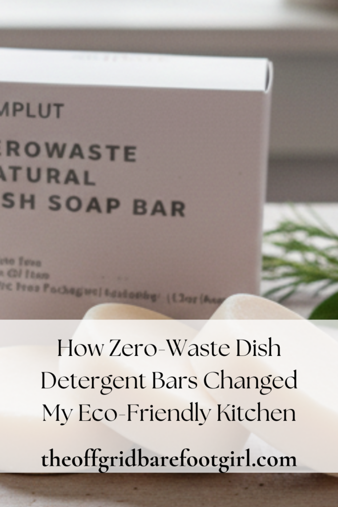 Image illustrates zero-waste dish detergent bars.