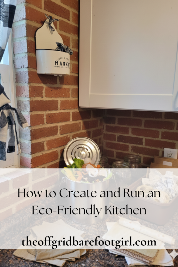 Image illustrates an eco-friendly kitchen.