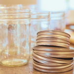 Image illustrates canning supplies.