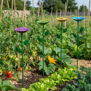 Image illustrates a bee watering station to increase your harvest.