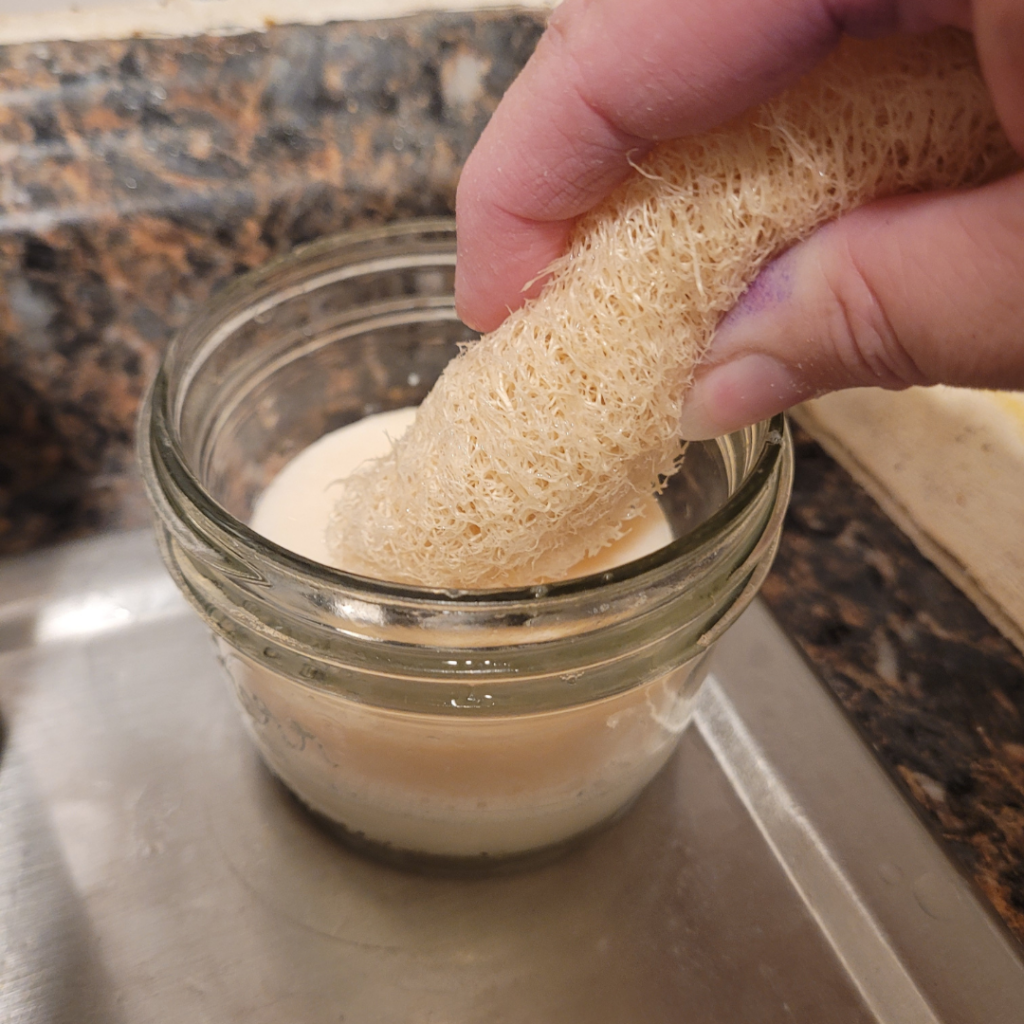Image illustrates zero-waste dish detergent bars.