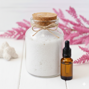 Image illustrates biodegradable DIY laundry scent booster.