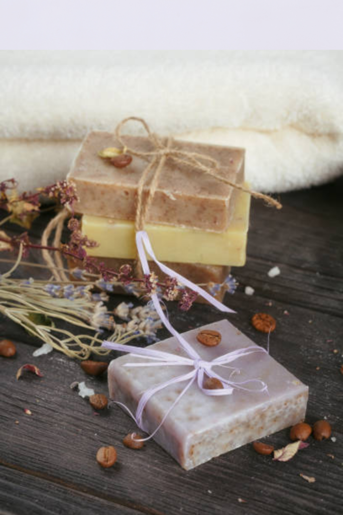 Image illustrates homemade soap.