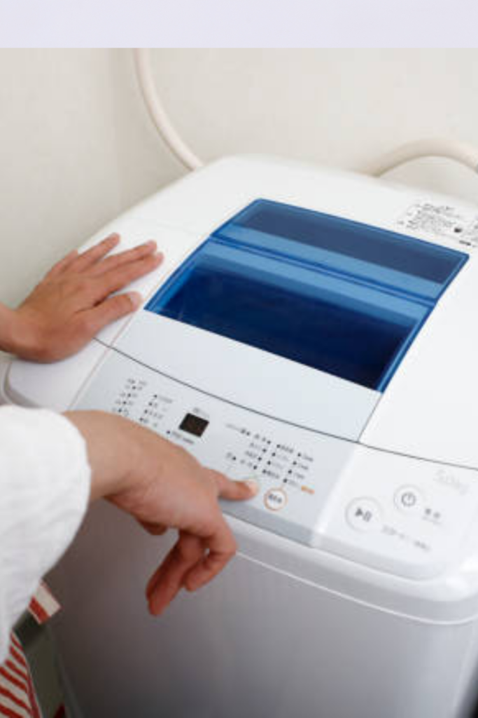 Image illustrates portable washing machines.