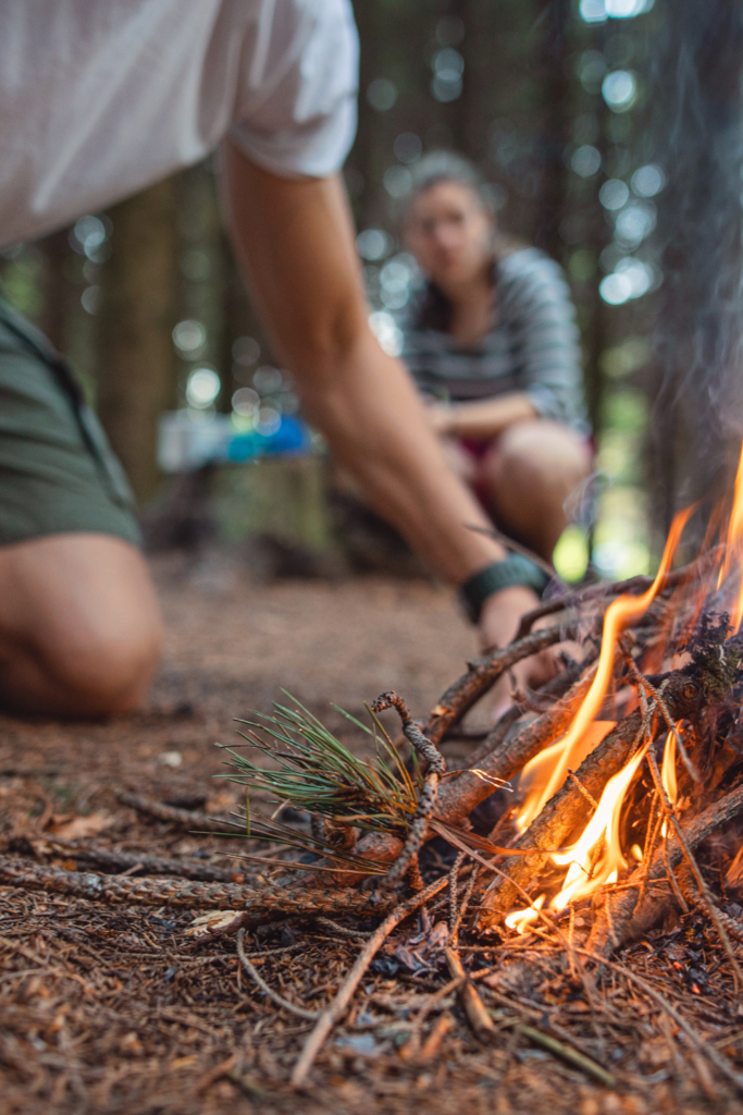 Image illustrates prepper gear or emergency preparedness.