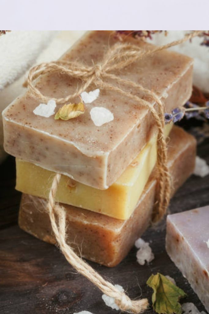 Image illustrates homemade soap.