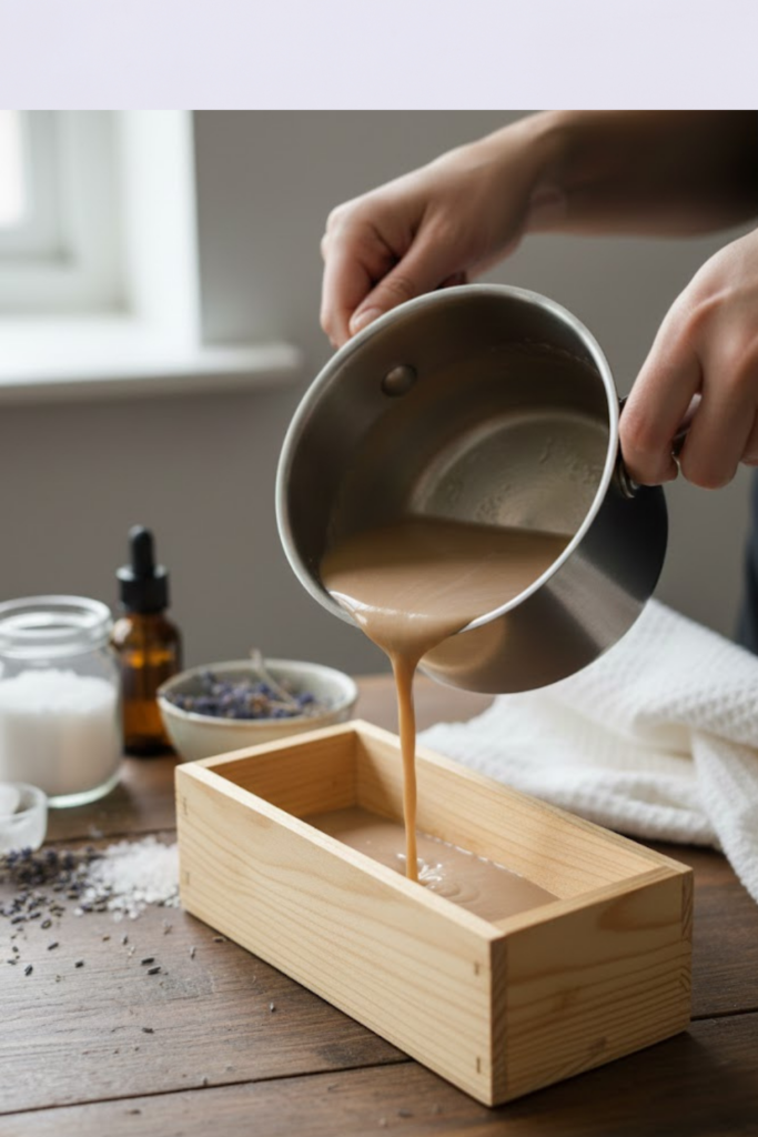 Image illustrates homemade soap.