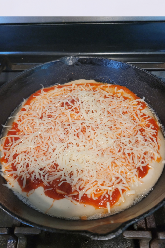 Image illustrates liquid pizza dough.