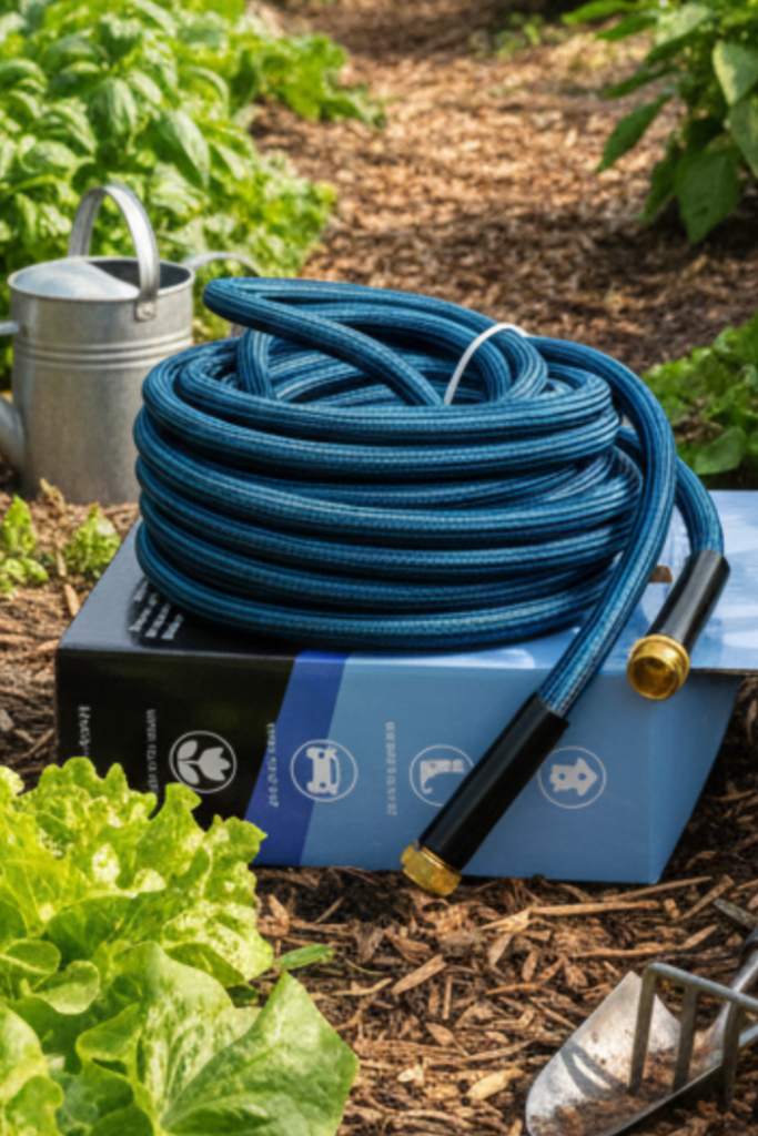 Image illustrates the best garden hose.