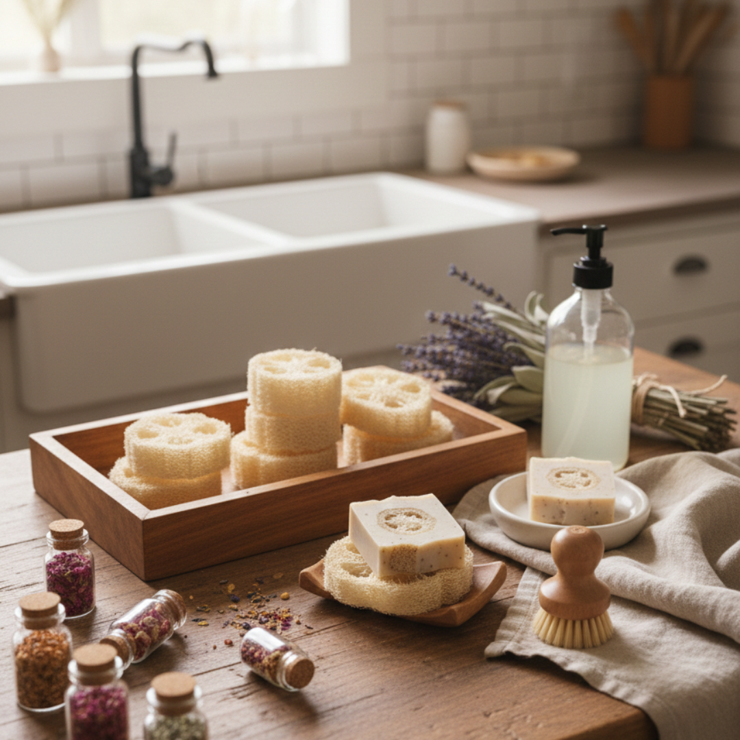 5 Beautiful Ways to Use Natural Loofah Slices in a Low-Waste Home